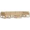 vidaXL Ensemble de canap&eacute;s d'ext&eacute;rieur 6 pc Blanc et Beige