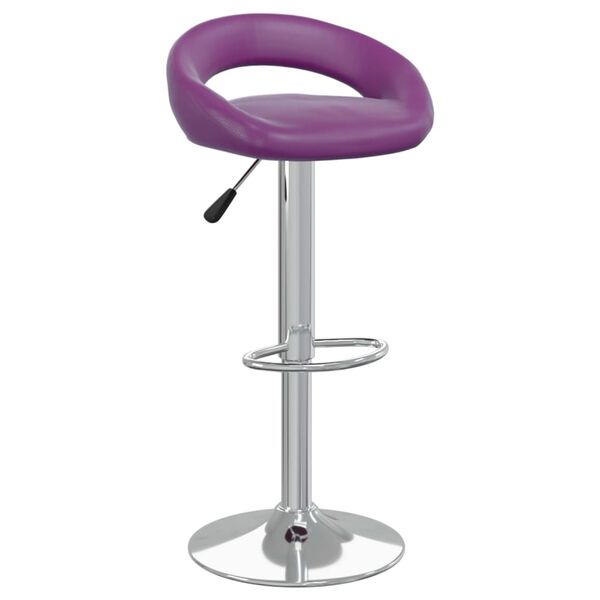 vidaXL Tabourets de bar lot de 2 violet similicuir