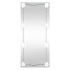 vidaXL Miroir mural avec lumi&egrave;res LED 50x100 cm verre rectangulaire