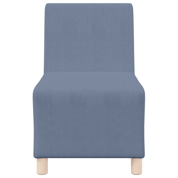 vidaXL | Unit&eacute; de Sofa Modulaire Sans Accoudoirs | Bleu 55 x 74 x 82 cm