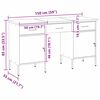 vidaXL Placard de travail avec tiroir 3 pcs Rouge 150 x 55 x 85 cm