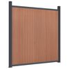 vidaXL Panneau de cl&ocirc;ture marron 699x186 cm WPC
