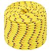 vidaXL Corde de bateau Jaune 14 mm 250 m Polypropyl&egrave;ne