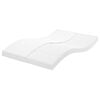 vidaXL Matelas en mousse blanc 140x200 cm 7 zones duret&eacute; 20 ILD