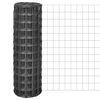 vidaXL Cl&ocirc;ture Euro Acier 25 x 1,2 m Gris