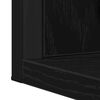 vidaXL Ensemble de mobilier de salle de bain Montage mural 2 pcs Noir