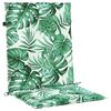 vidaXL Coussins de dossier Feuille 2 pcs Motif feuille 100 x 50 x 3 cm