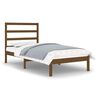 vidaXL Cadre de lit Marron miel Bois massif 90x190 cm Simple