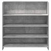 vidaXL Bureau de r&eacute;ception gris b&eacute;ton 100x50x103,5cm bois d'ing&eacute;nierie