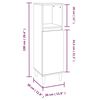 vidaXL Ensemble de meubles de salle de bain 4 pcs gris b&eacute;ton
