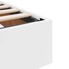 vidaXL Lit de Rangement avec matelas Blanc pur 120 x 190 cm Faux cuir