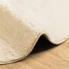 vidaXL Tapis HUARTE &agrave; poils courts doux et lavable cr&egrave;me &Oslash; 120 cm