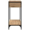 vidaXL Table console avec &eacute;tag&egrave;re Ch&ecirc;ne artisanal 100 x 34,5 x 75 cm