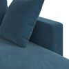 vidaXL Canap&eacute; Bleu 198 x 134 x 80 cm Velours