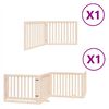 vidaXL Barri&egrave;re pour chien avec porte pliable 6 panneaux bois peuplier