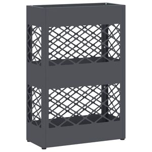 vidaXL Porte-parapluie Anthracite 28 x 12 x 41 cm Acier