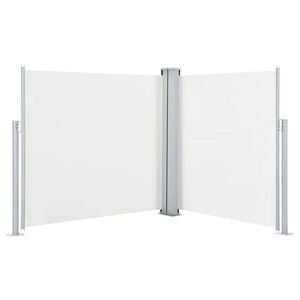 vidaXL Auvent lat&eacute;ral r&eacute;tractable Cr&egrave;me 120 x 600 cm