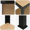 vidaXL Bancs de travail Noir 114 x 54 x 145 cm Bois d'ing&eacute;nierie