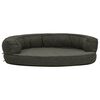 vidaXL Matelas de lit ergonomique pour chien 90x64 cm Aspect de lin