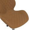 vidaXL Chaises &agrave; manger pivotantes lot de 4 Marron Velours