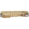 vidaXL Ensemble de canap&eacute;s d'ext&eacute;rieur 7 pcs Blanc et Beige
