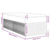vidaXL Sommier &agrave; lattes de lit avec matelas Cr&egrave;me 80x200 cm Tissu