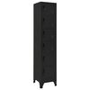 vidaXL Armoire &agrave; casiers Noir 38x40x180 cm Acier
