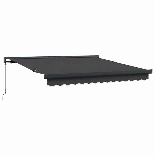 vidaXL Auvent r&eacute;tractable anthracite 3x2,5 m tissu et aluminium