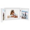 vidaXL Cadre photo d&eacute;pliable Blanc 22x15 cm+2x(10x15 cm)