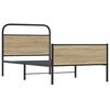 vidaXL Cadre de lit sans matelas 100x200 cm ch&ecirc;ne sonoma