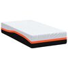 vidaXL Matelas Blanc et Gris 80 x 160 cm Tissu jacquard