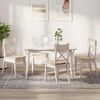 vidaXL Coussins de si&egrave;ge 4 pcs Cr&egrave;me 40 x 40 x 3 cm
