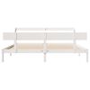 vidaXL Cadre de lit sans matelas blanc 180x200 cm bois massif de pin