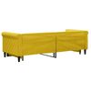 vidaXL Lit de jour avec lit gigogne jaune 80x200 cm velours