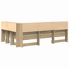 vidaXL T&ecirc;te de lit de rangement Ch&ecirc;ne Sonoma 207,5 x 137,5 x 76,5 cm