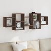 vidaXL &Eacute;tag&egrave;re murale ch&ecirc;ne marron 129x18x42 cm bois d'ing&eacute;nierie