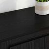 vidaXL Haut Armoire avec tiroir 3 pcs Ch&ecirc;ne noir Bois d'ing&eacute;nierie