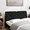 vidaXL Coussin de t&ecirc;te de lit noir 120 cm velours