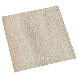 vidaXL Lattes de rev&ecirc;tement de sol autocollantes Marron et beige
