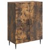 vidaXL Buffet Ch&ecirc;ne fum&eacute; 66 x 34,5 x 89,5 cm Bois d'ing&eacute;nierie