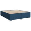 vidaXL Sommier &agrave; lattes de lit avec matelas Bleu 180x200 cm Tissu