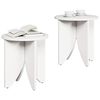 vidaXL Table basse 2 pcs Blanc
