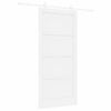 vidaXL Porte coulissante Blanc 93 x 202 cm Pin massif