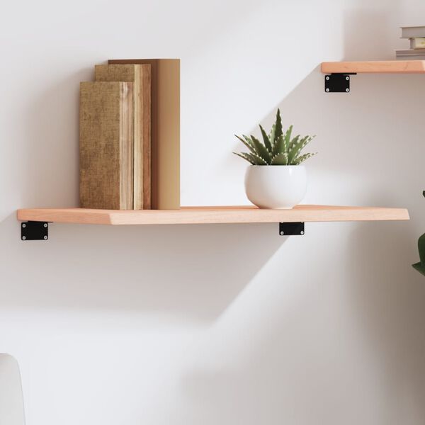vidaXL &Eacute;tag&egrave;re murale 60x40x2 cm bois de ch&ecirc;ne massif non trait&eacute;