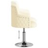 vidaXL Chaises &agrave; manger lot de 2 cr&egrave;me tissu