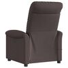 vidaXL Fauteuil de massage inclinable Marron fonc&eacute; Tissu