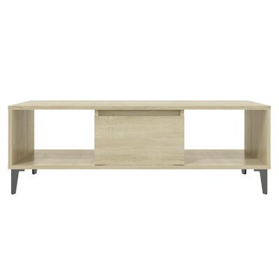 vidaXL Table basse chêne sonoma 103,5x60x35 cm bois d'ingénierie