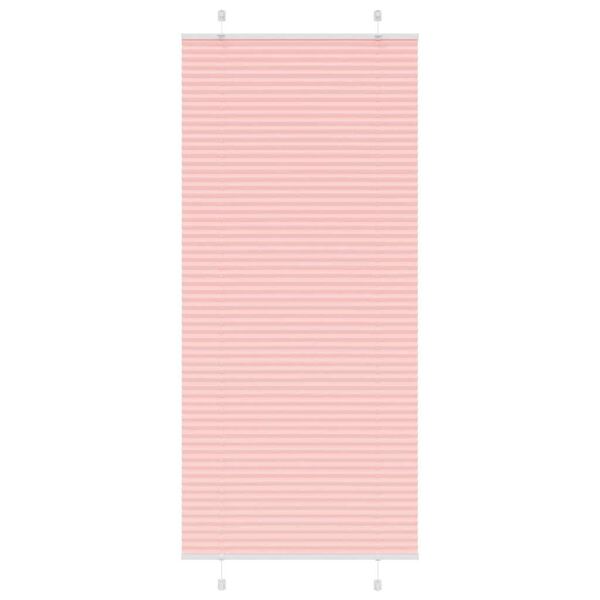 vidaXL Store pliss&eacute; rose 85x200 cm largeur du tissu 84,4 cm polyester