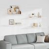 vidaXL &Eacute;tag&egrave;res murales flottantes 4 pcs blanc 120x23,5x3,8 cm MDF