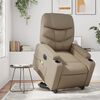 vidaXL Fauteuil inclinable de massage &eacute;lectrique cappuccino similicuir
